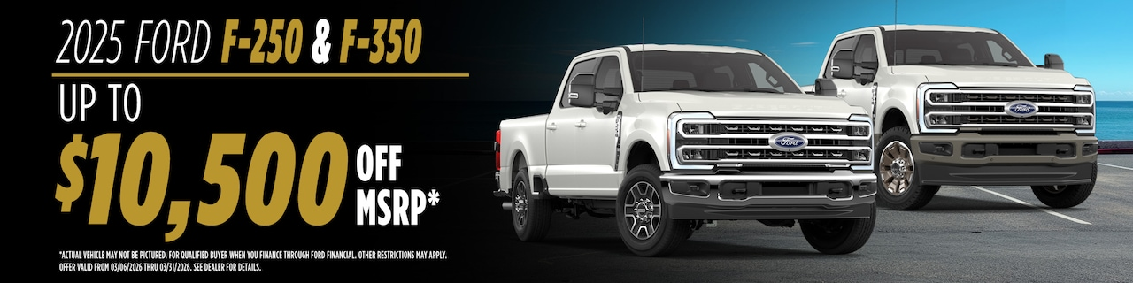 $10,500 OFF MSRP* at Gilbert Ford in Okeechobee FL