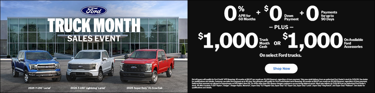 Truck Month Sales Event at Gilbert Ford in Okeechobee FL